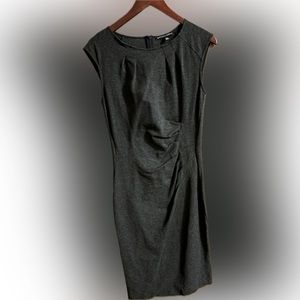 Saks Fifth Avenue charcoal grey dress.